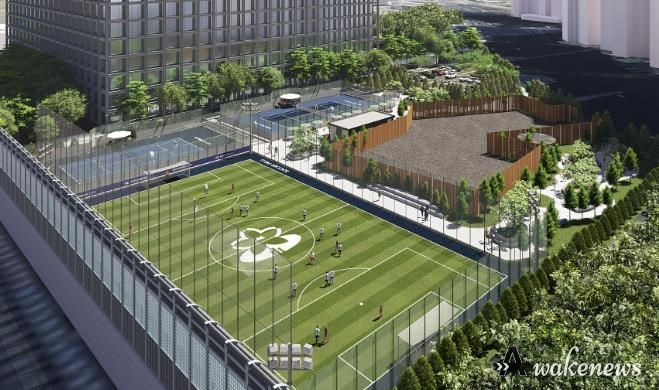 정자동 제설차량기지 체육시설 조감도