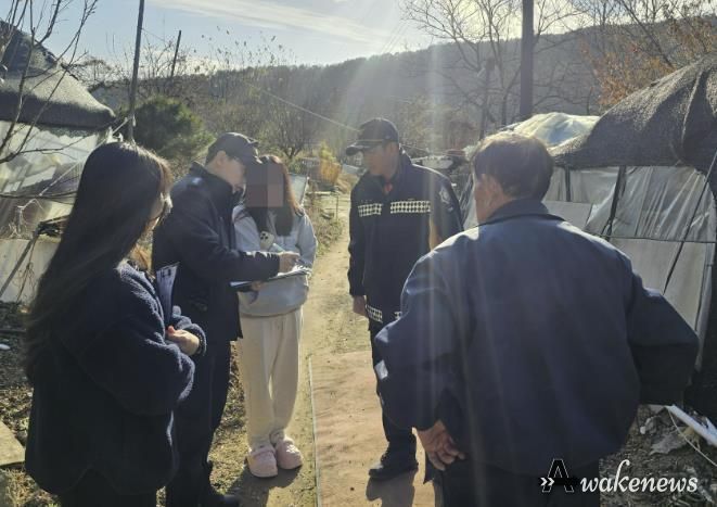 수원시 장안구 연무동, 겨울철 대설 대비 주거용 비닐하우스 점검