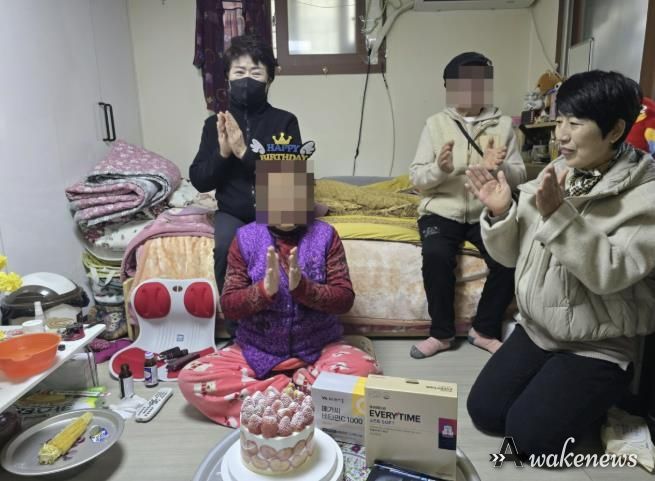 수원시 팔달구 지동, 홀몸어르신께 따뜻한 생신 축하와 선물 전달