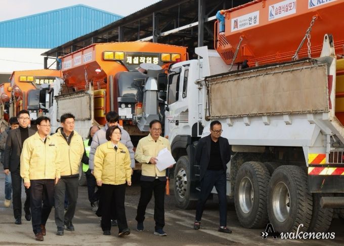 김보라 시장, 제설작업장 점검…현장 대응력 높인다