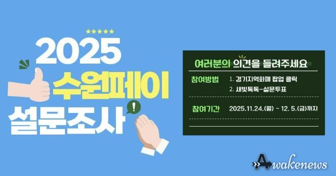 2025년 수원페이 사용자 설문조사 홍보물