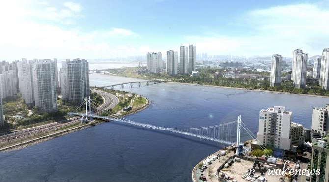 배곧~월곶 경관육교(보도교) 조감도_조감뷰