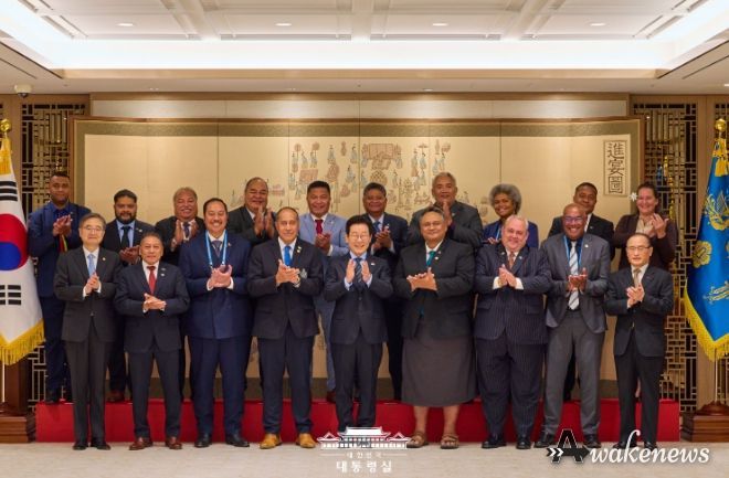 태평양도서국 외교장관 단체 접견(대통령실)