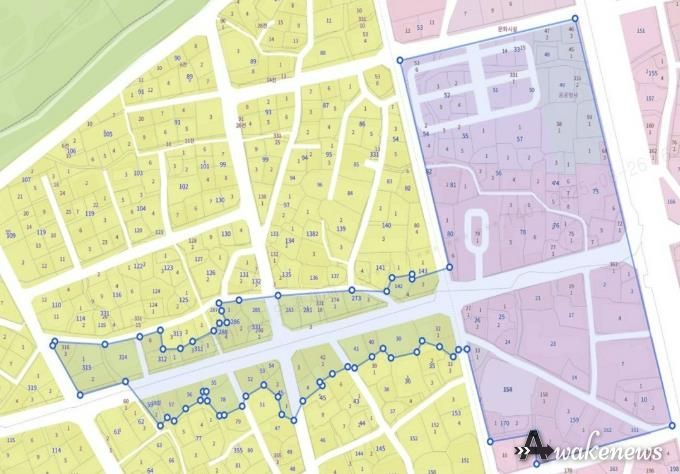 행리단길 일원 지역상생구역 구역도