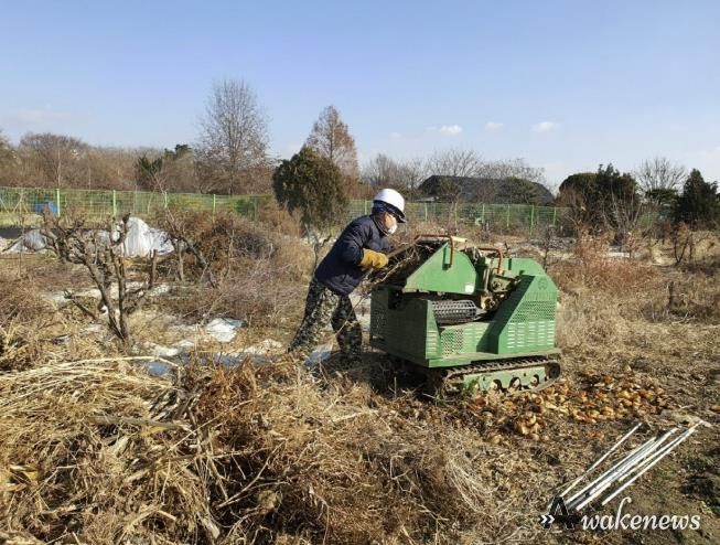 영농부산물 파쇄현장