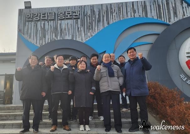 파주시 교하동 주민대표단, 한강하저터널 현장 방문