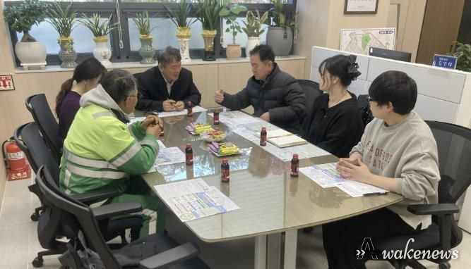 수원시 영통구 영통3동 생활폐기물 수집·운반 대행업체와 간담회 개최