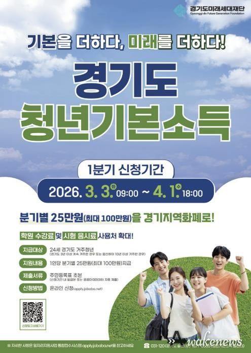 경기도 청년기본소득 포스터