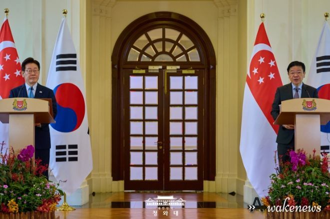 한-싱가포르 공동언론발표(청와대)