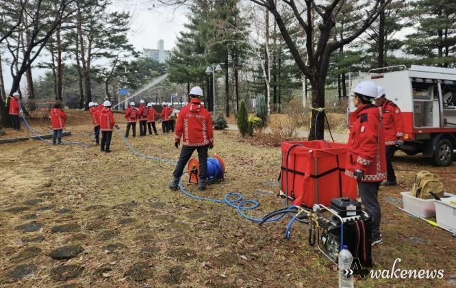 수원시 영통구, 산불 대비 자체 모의훈련 실시