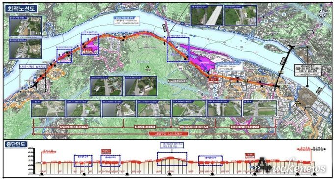 국지도88호선 강하~강상 최적노선도