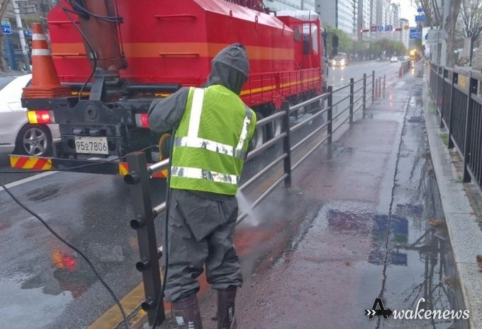 고양시 일산서구, 고양국제꽃박람회 대비 주요 도로 세척 실시